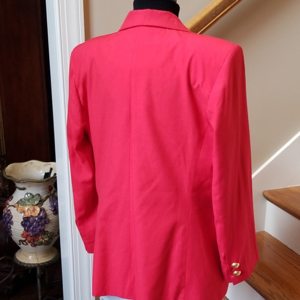 Albert Nipon Suite Jacket. Size 16 Vintage Red. - image 2